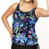 Women’s Plus Size Long Swim Top - Tropical Heaven